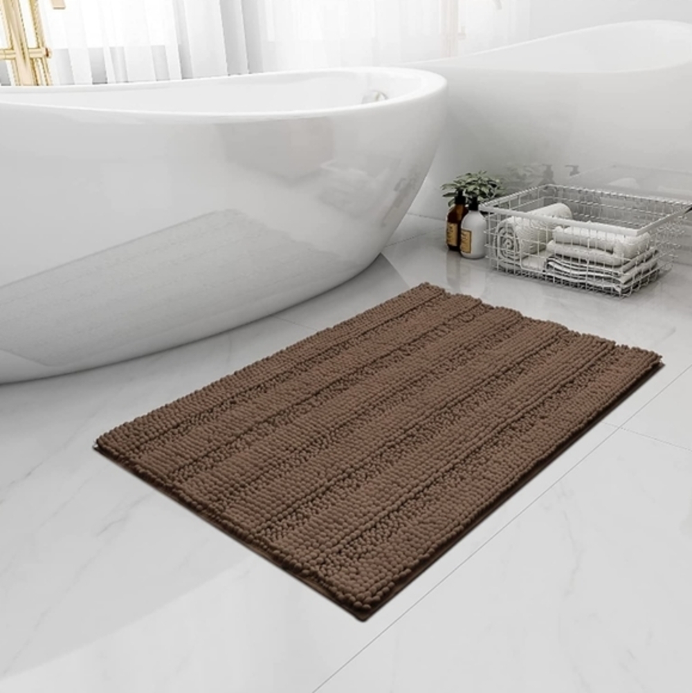 Chenille Runner Rug 70x24 Easy-Going Bath Mat Cream